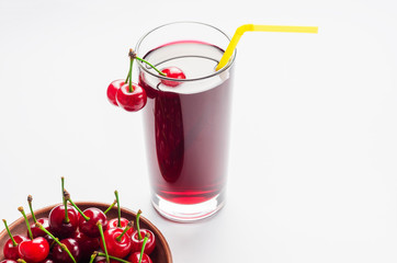 Freshly squeezed cherry juice, vitamin drink