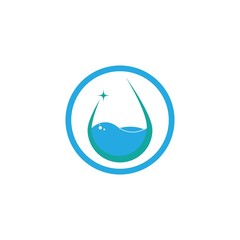 water drop Logo Template vector illustration design