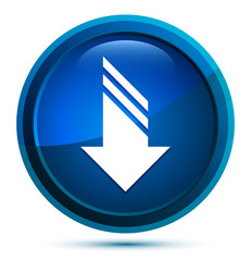 Download icon elegant blue round button illustration