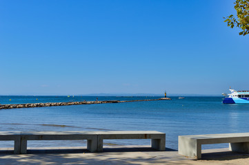 Coast view in the summer