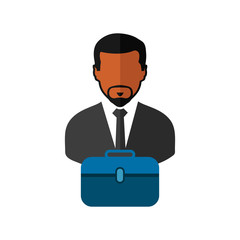 Business man Icon. Flat style vector EPS.