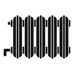 Room radiator icon. Simple illustration of room radiator vector icon for web design isolated on white background