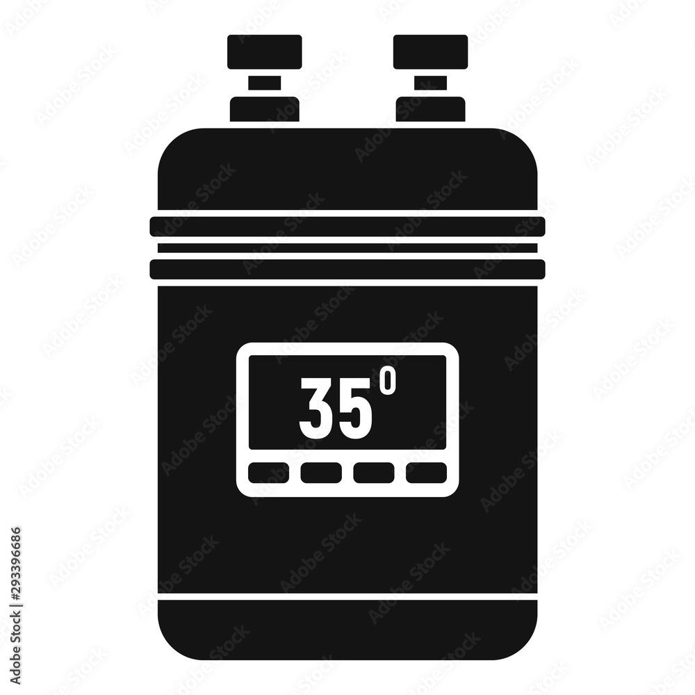 Poster boiler icon. simple illustration of boiler vector icon for web design isolated on white background