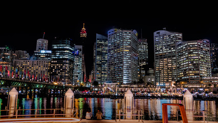 A night at the Darling Harbour in Sydney