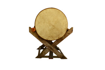 Fototapeta premium the big drum on white background isolated with clipping path