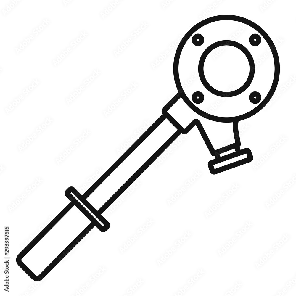 Poster plumber tool icon. outline plumber tool vector icon for web design isolated on white background