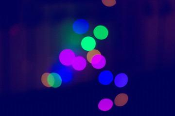 Bokeh light Overlay Background Blurry rain window 