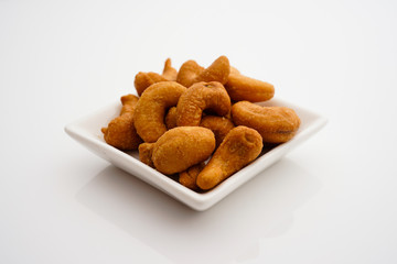 Cashews nut isolated on white background