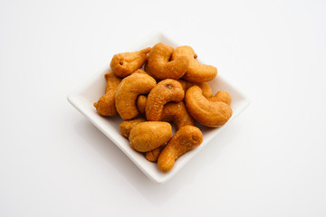 Cashews nut isolated on white background