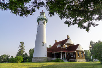 Seul Choix Point Lighthouse On Summer Day