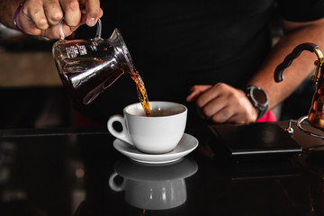 cup of coffee on the move