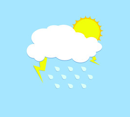 rain vector illustration
