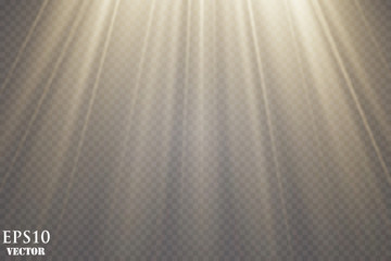Vector Spotlights. Scene. Light Effects.