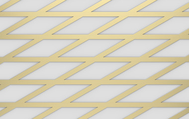 3d rendering. modern luxurious gold triangle grid line pattern design wall background.