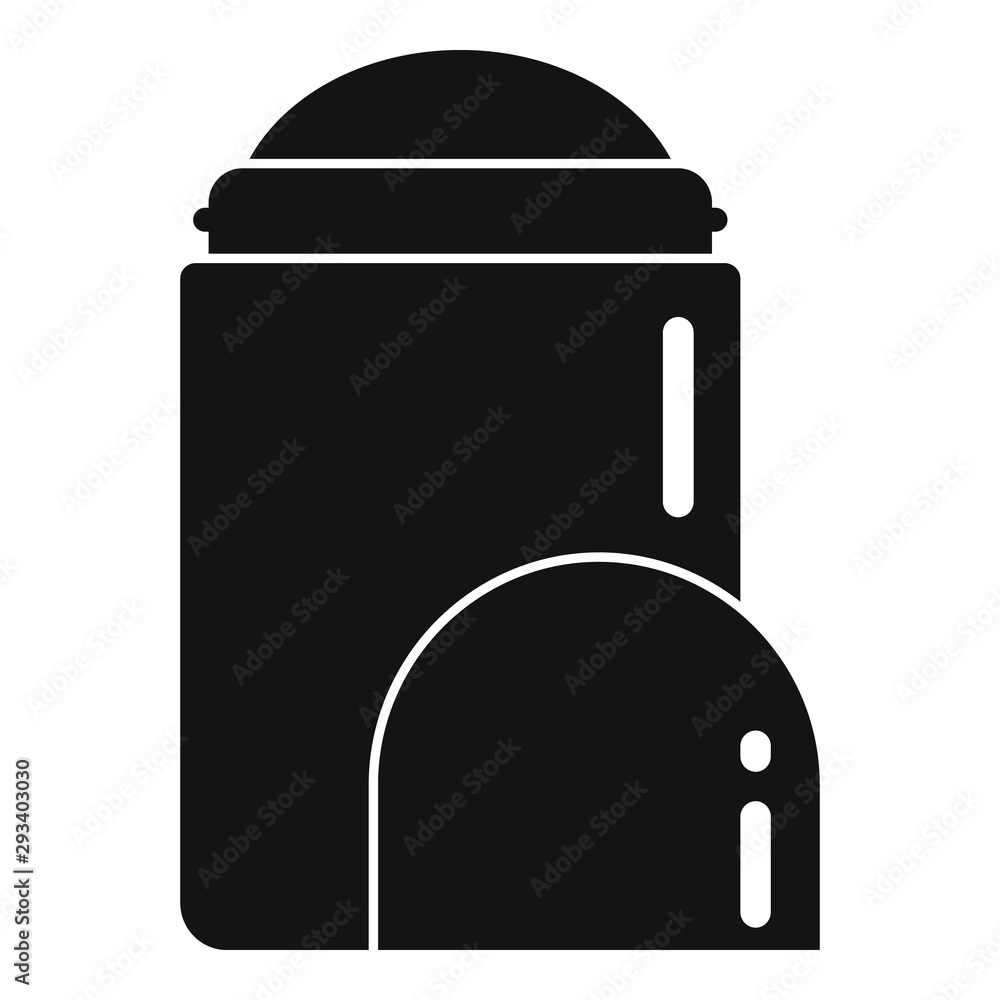 Poster man roll deodorant icon. simple illustration of man roll deodorant vector icon for web design isolat