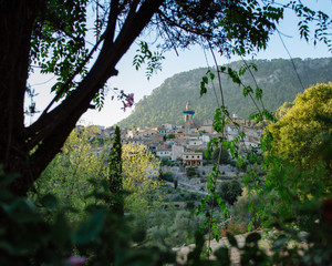 Valldemossa mountain village in Mallorca Spain 