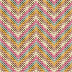 Woolen zigzag chevron stripes christmas knit 