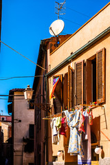 old town of piombino in italy