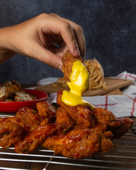 alitas de pollo