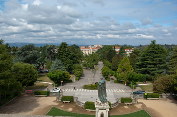 Fototapeta na wymiar Santiago de Compostela. Blick über den Platz
