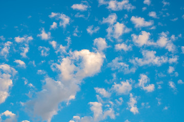 Fototapeta na wymiar blue sky background with a tiny clouds.