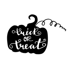 Happy halloween. Hand drawn creative calligraphy