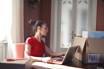 Fototapeta premium New workplace