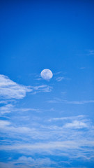 moon in the  afternoon