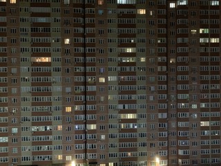 High residential building. Modern residential complex