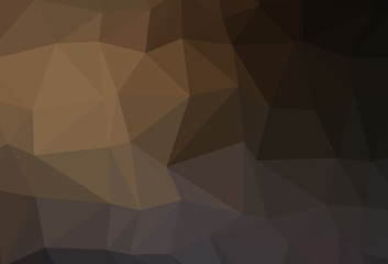 Dark Black vector triangle mosaic template.