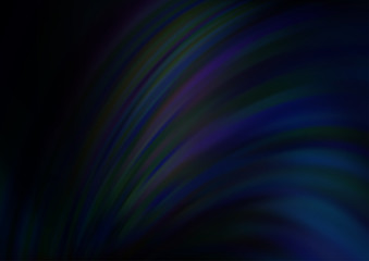 Dark BLUE vector pattern with lines, ovals. Creative geometric illustration in marble style with gradient. The elegant pattern for brand book.