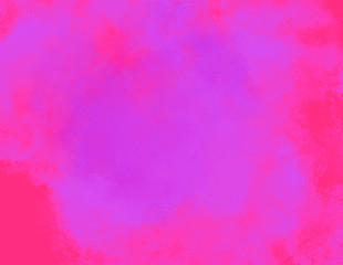 Purple watercolor splash cloud on red background. Space for copy text.