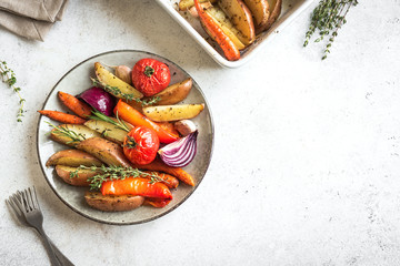 Oven roasted vegetables