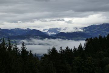 Mountain view over Lake Constance