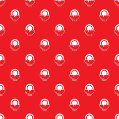 Pattern with coconut and milk for cosmetics.