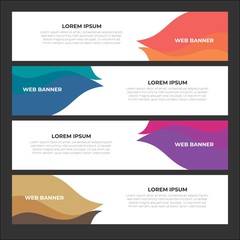 Abstract Creative and Modern Banner Background Design Template. For Website, Social media and banner