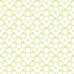 Winter 2019 seamless pattern with Christmas balls.