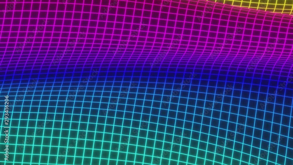 Poster looped animation. abstract colorful wavy background in bright rainbow colors. modern colorful wallpa