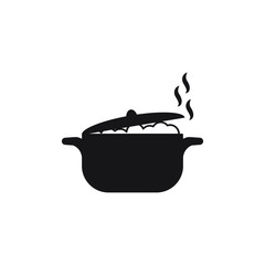 Food stream icon. Cooking or boiling sign. Vector illustration