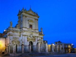 Fototapeta na wymiar Basilica di Santa Maria Maggiore, Ispica, RG 