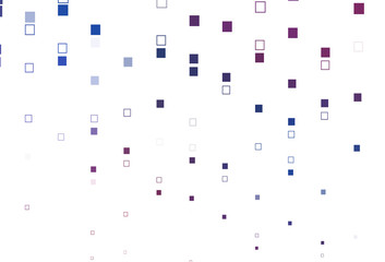 Light Blue, Red vector pattern with crystals, rectangles.