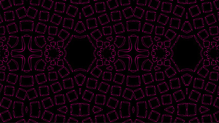 Ornate geometric pattern and artfully abstract multicolored background