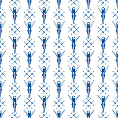 Seamless pattern with zipper. Sewing, needlework.