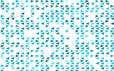 Light BLUE vector texture in triangular style. Triangles on abstract background with colorful gradient. Best design for your ad, poster, banner.