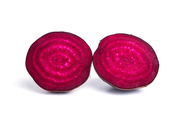 Beetroot Cross Section Isolated On White