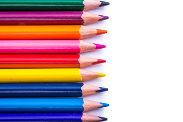Color Pencil Isolated On White Background 