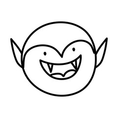 trick or treat - happy halloween line image