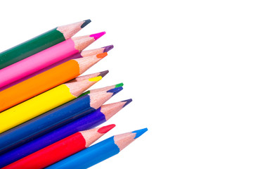 Color Pencil Isolated On White Background 