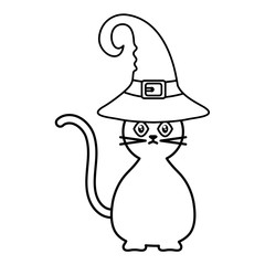 trick or treat - happy halloween line style