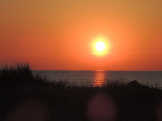 Levé de soleil sur la mer